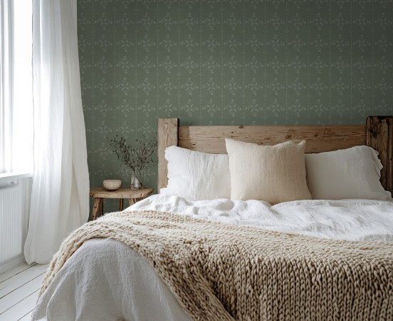 Picture of Väriyhdistelmä Lines in Verticals in Green - 1033101-04 - 09830-01